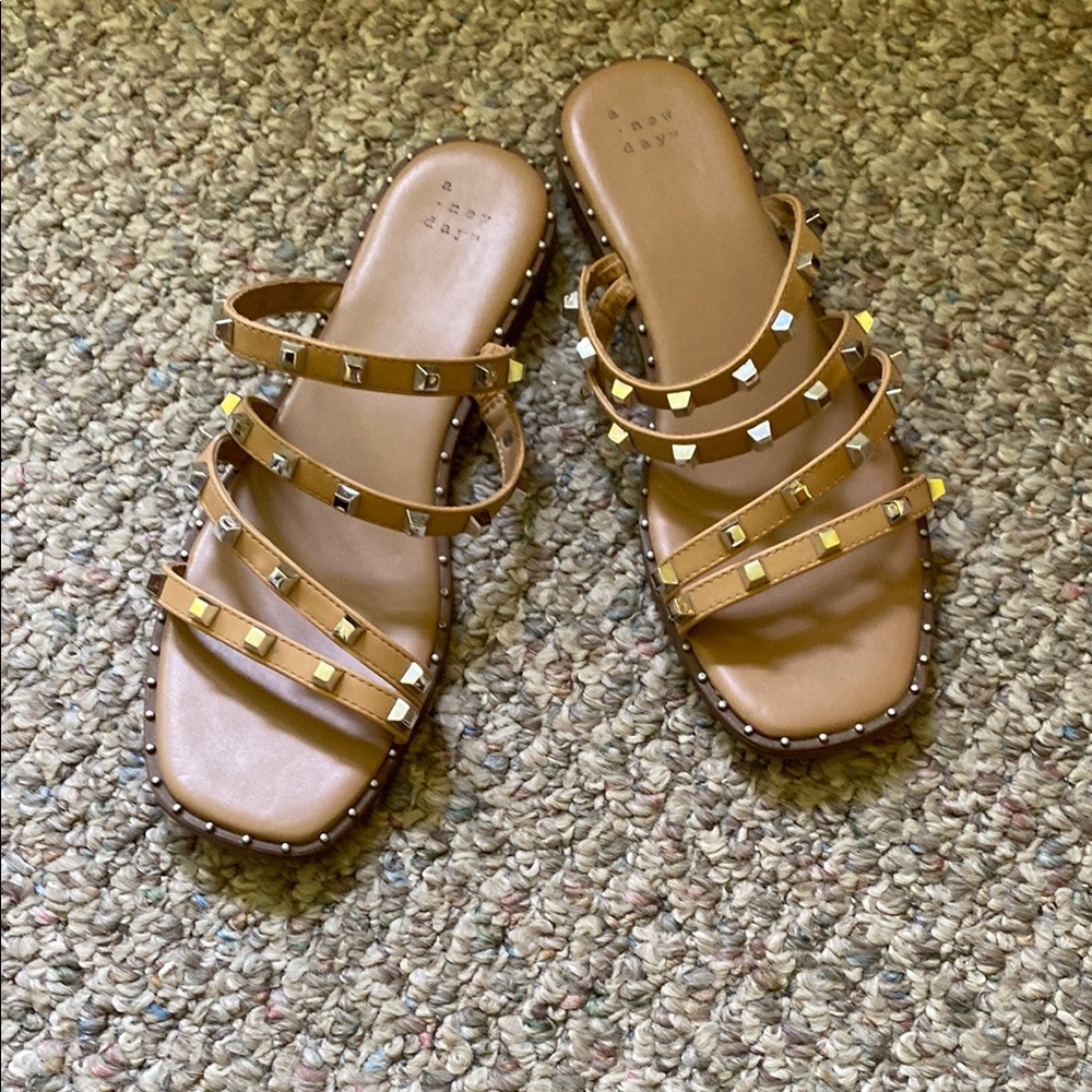 A New Day Tan Gladiator Sandals